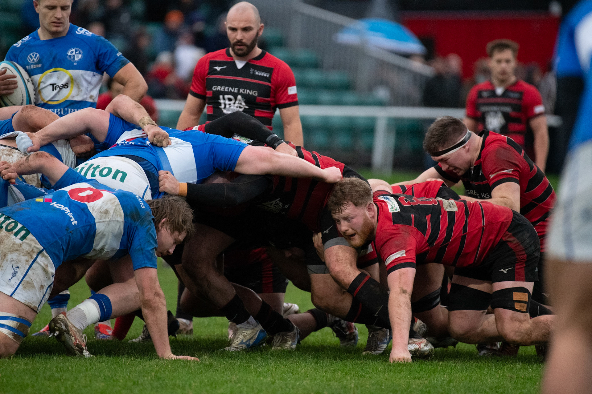 Images from the National League 1 match between Blackheath RFC v Bishops Stortford RFC at The Utilita , London on 21/12/2024