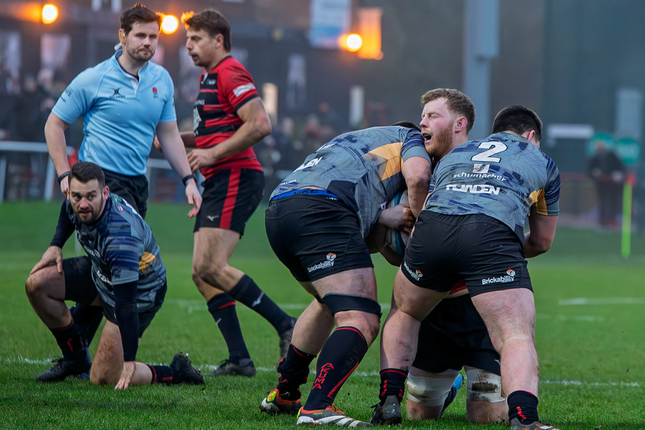 Images from the National League 1 match between Blackheath RFC v Birmingham Moseley RFC at Westhorne Avenue / Briset Road, Westhorne Avenue, Well Hall, Royal Borough of Greenwich, London, Greater London, England, SE9 6JU, United Kingdom , London on 18/01/2025