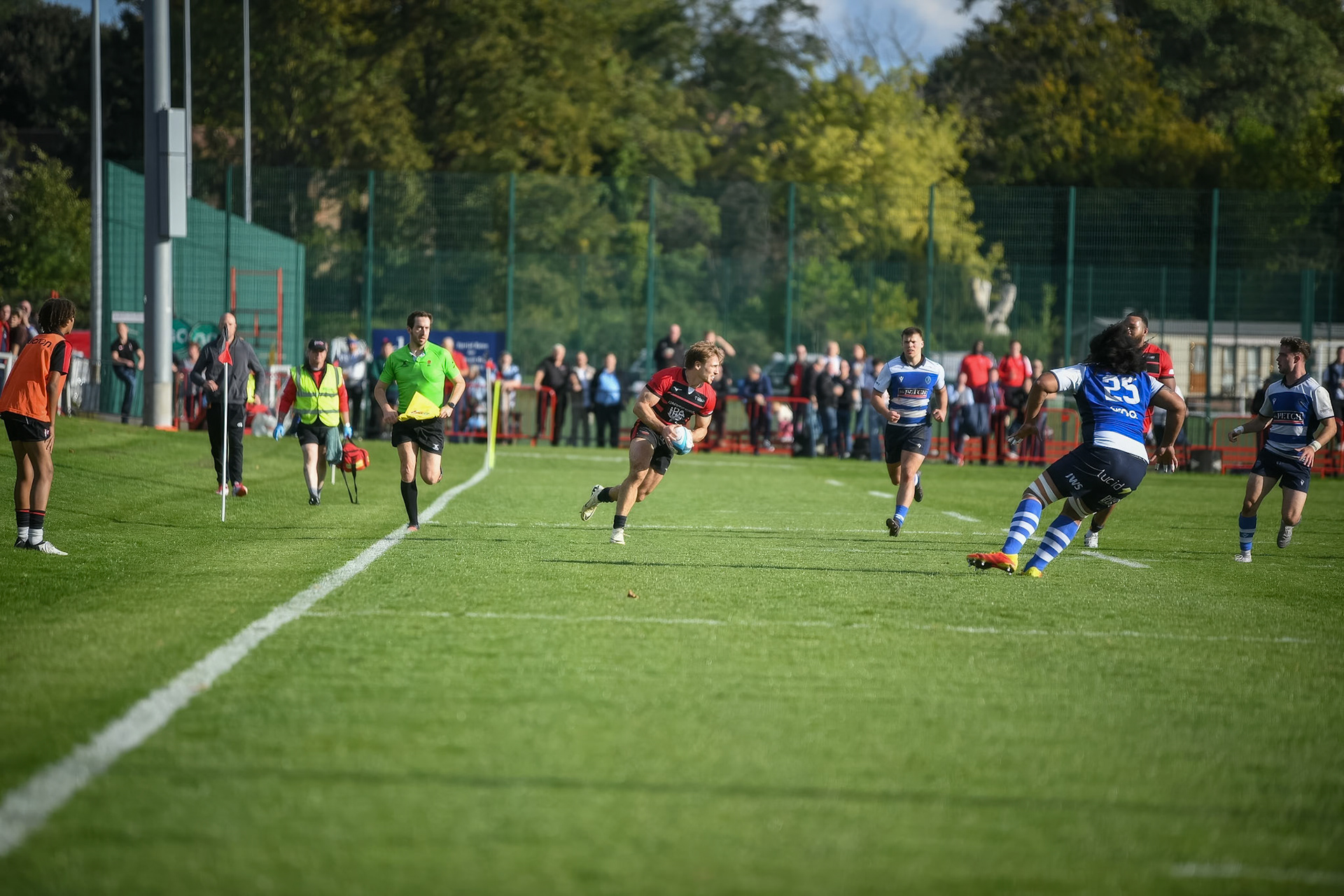 Images from the National League 1 match between Blackheath RFC v Darlington Mowden Park RFC at Westhorne Avenue, Well Hall, Royal Borough of Greenwich, London, Greater London, England, SE9 6JU, United Kingdom , London on 05/10/2024