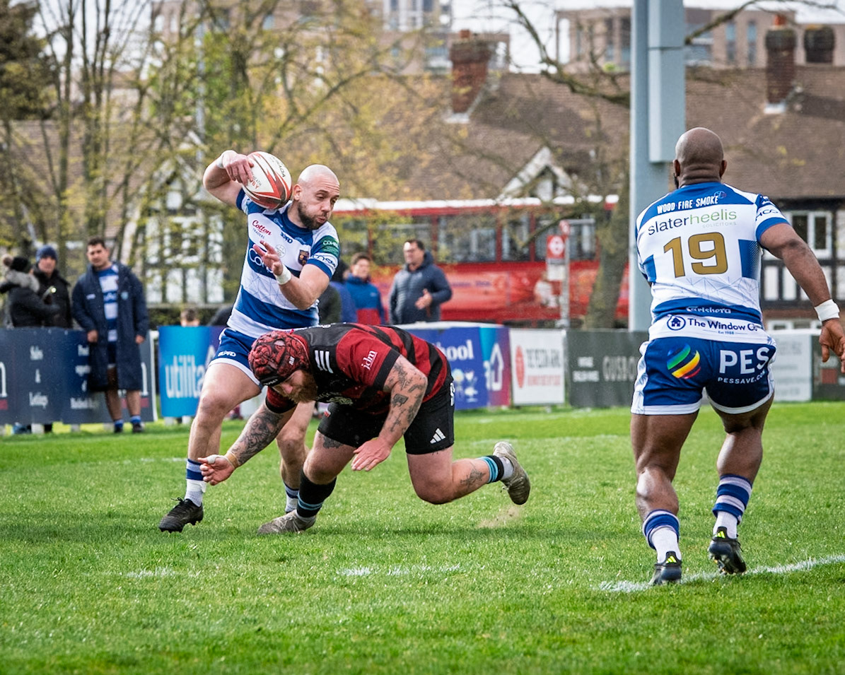 Images from the National League 1 match between Blackheath RFC v Sale RFC at The Utilita , London on 11/04/2026
