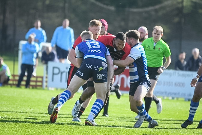 Images from the National League 1 match between Blackheath RFC v Darlington Mowden Park RFC at Westhorne Avenue, Well Hall, Royal Borough of Greenwich, London, Greater London, England, SE9 6JU, United Kingdom , London on 05/10/2024