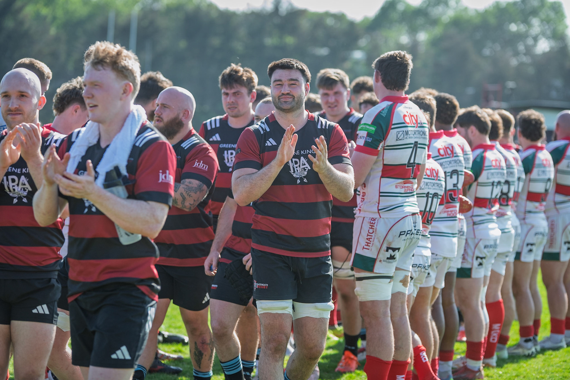 Images from the National League 1 Play-offmatch between Blackheath RFC v Plymouth Albion RFC at The Utilita , London on 09/05/2026