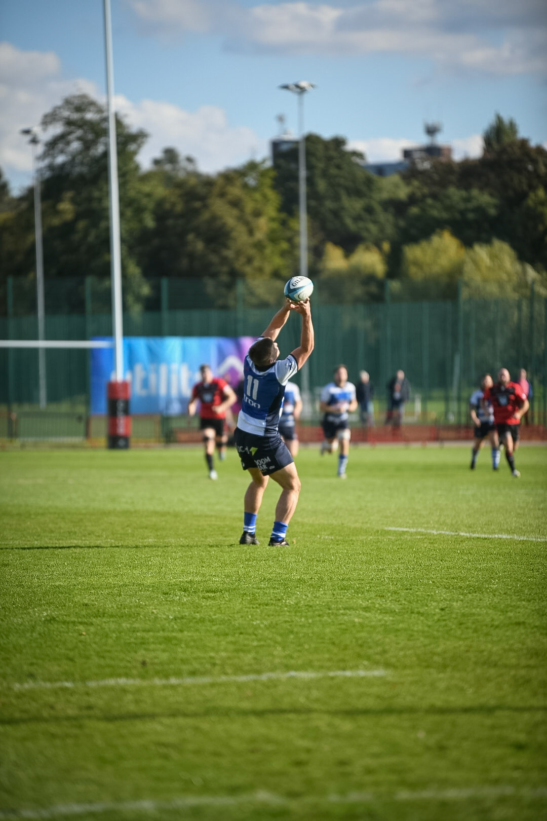 Images from the National League 1 match between Blackheath RFC v Darlington Mowden Park RFC at Westhorne Avenue / Briset Road, Westhorne Avenue, Well Hall, Royal Borough of Greenwich, London, Greater London, England, SE9 6JU, United Kingdom , London on 05/10/2024