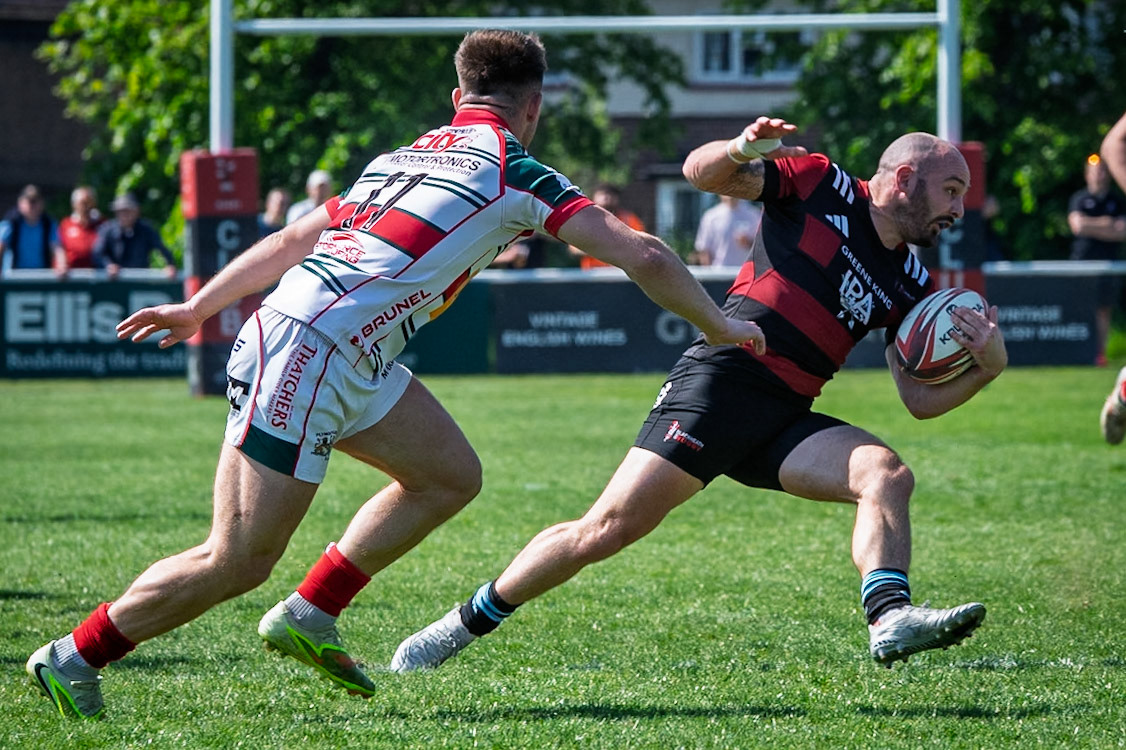 Images from the National League 1 Play-offmatch between Blackheath RFC v Plymouth Albion RFC at The Utilita , London on 09/05/2026