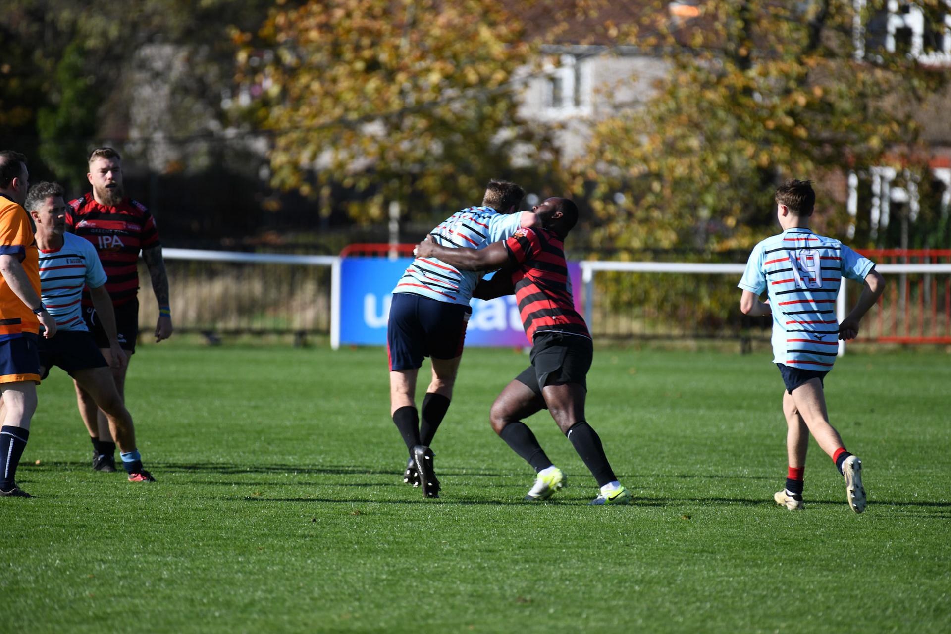 Images from the charity rugby match between TRN Partners v Members at The Utilita , London on 01/11/2025
