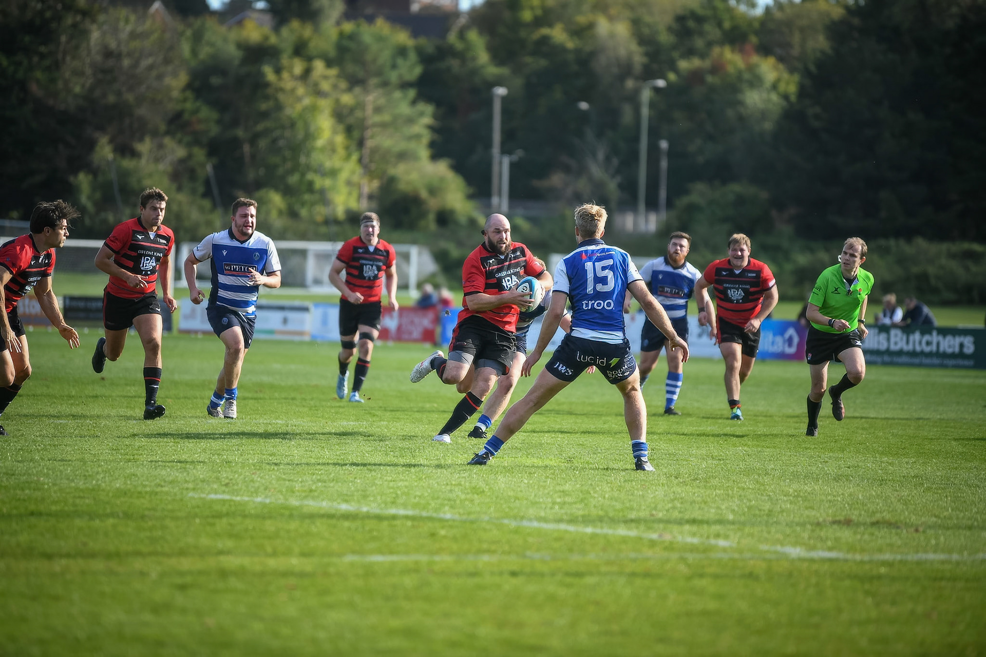 Images from the National League 1 match between Blackheath RFC v Darlington Mowden Park RFC at Westhorne Avenue / Briset Road, Westhorne Avenue, Well Hall, Royal Borough of Greenwich, London, Greater London, England, SE9 6JU, United Kingdom , London on 05/10/2024