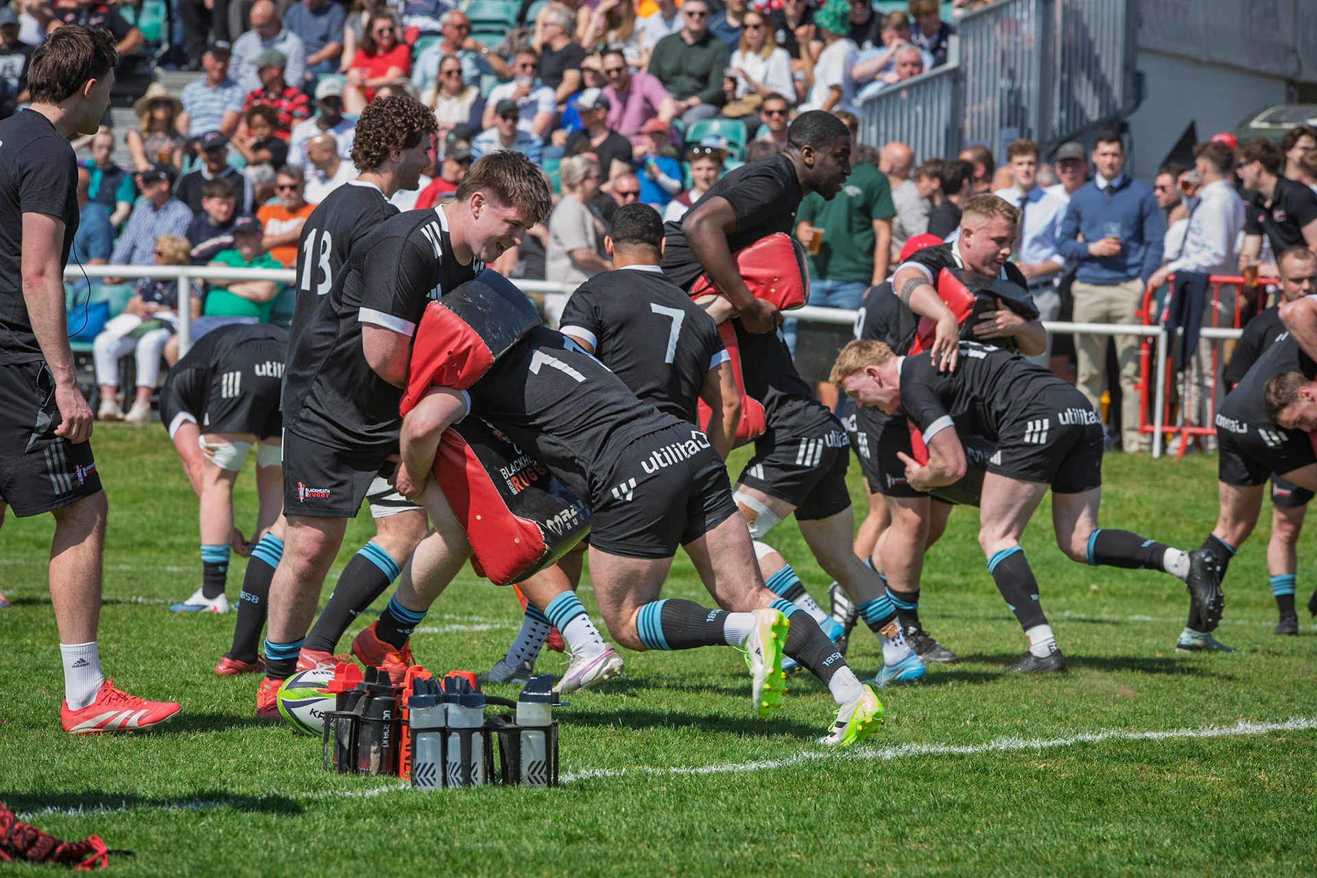 Images from the National League 1 Play-offmatch between Blackheath RFC v Plymouth Albion RFC at The Utilita , London on 09/05/2026