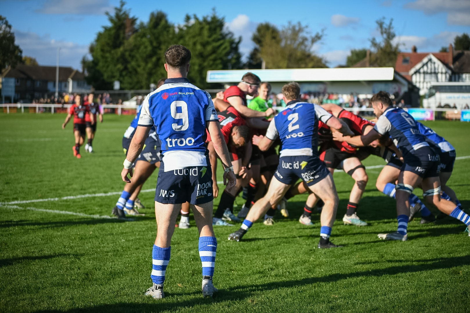 Images from the National League 1 match between Blackheath RFC v Darlington Mowden Park RFC at Westhorne Avenue, Well Hall, Royal Borough of Greenwich, London, Greater London, England, SE9 6JU, United Kingdom , London on 05/10/2024