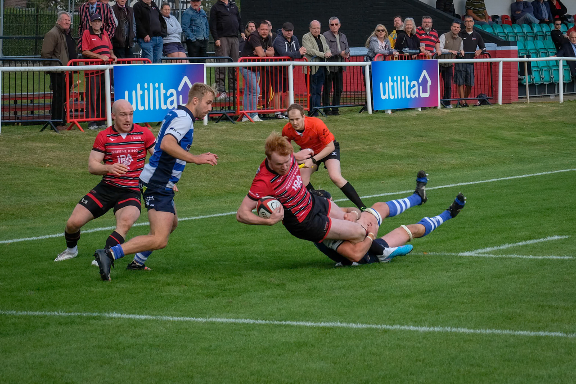 Images from the National League 1 match between Blackheath RFC v Bishops Stortford RFC at The Utilita , London on 23/09/2023