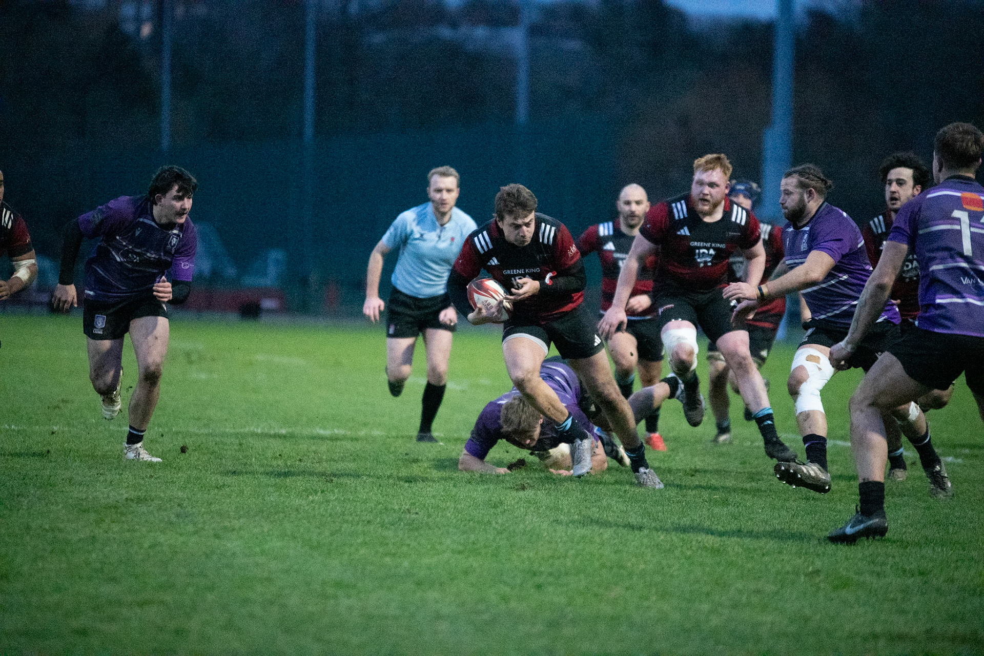 Images from the National League 1 match between Blackheath Rugby v Leicester Lions RFC at The Utilita , London on 10/01/2026
