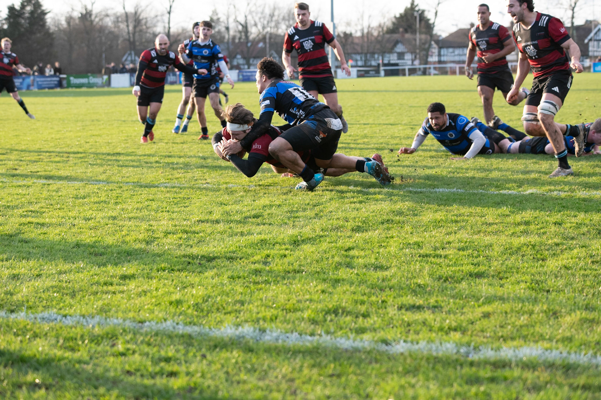 Images from the National League 1 match between Blackheath Rugby v Dings Crusaders RFC at The Utilita , London on 24/01/2026