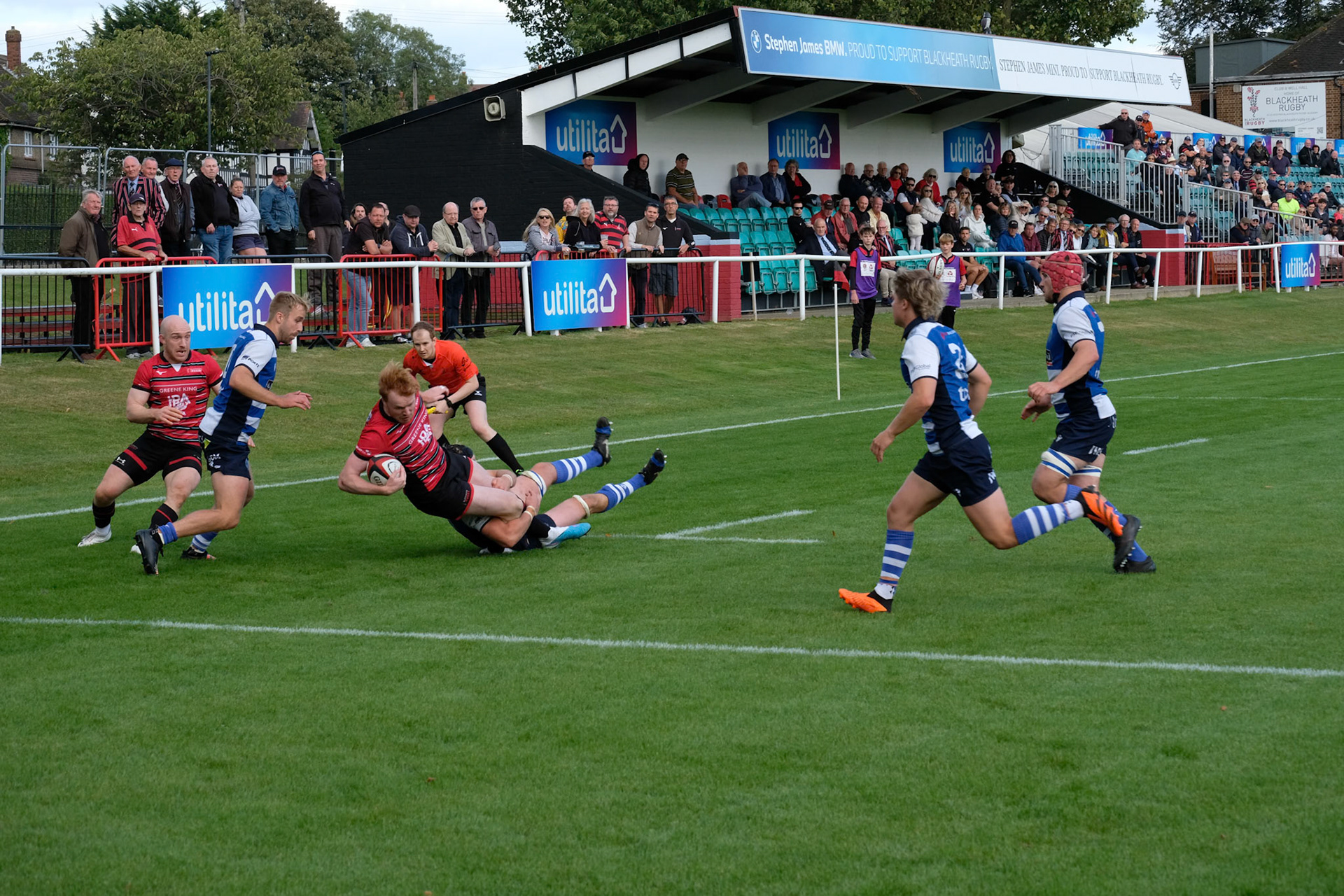 Images from the National League 1 match between Blackheath RFC v Bishops Stortford RFC at The Utilita , London on 23/09/2023