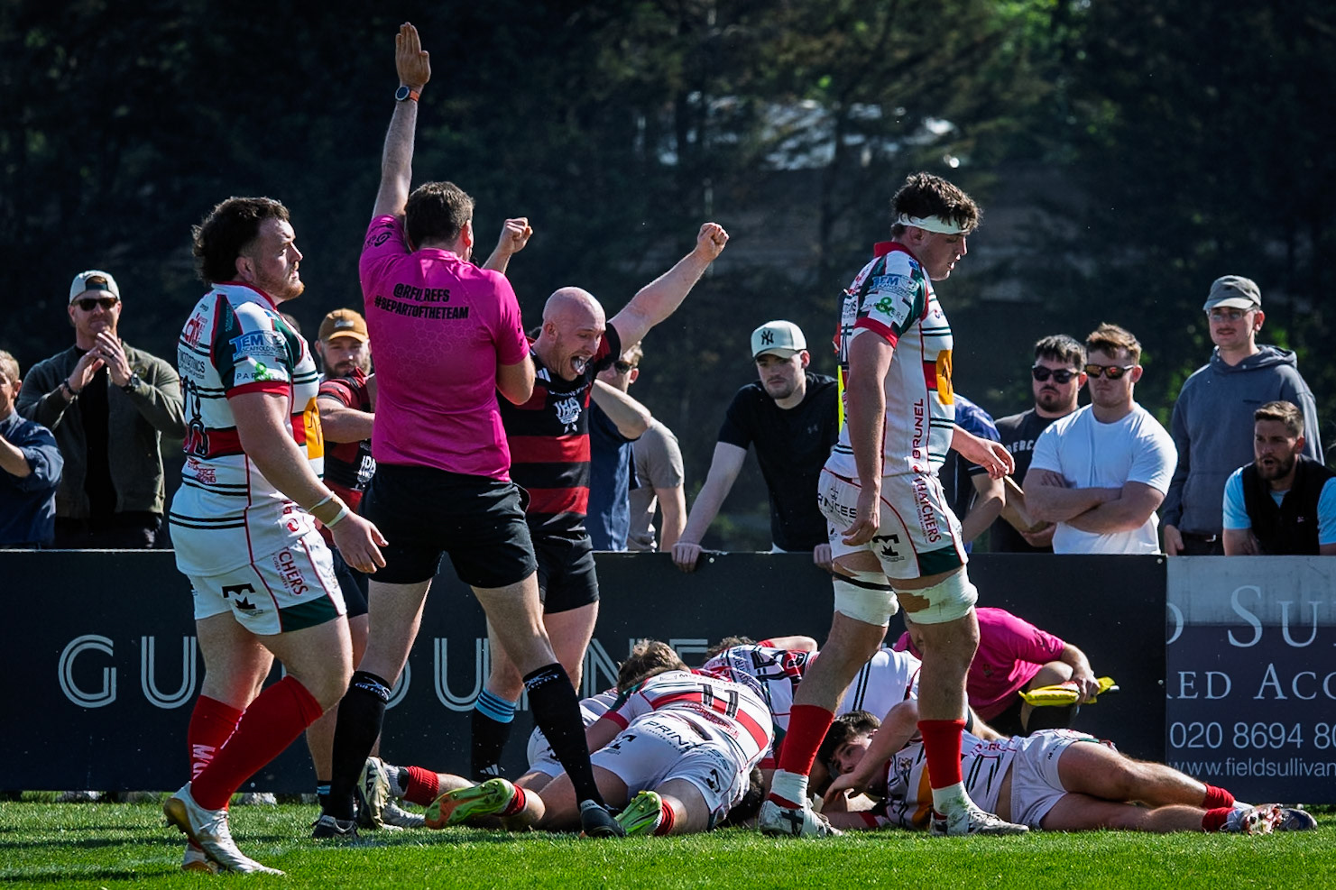 Images from the National League 1 Play-offmatch between Blackheath RFC v Plymouth Albion RFC at The Utilita , London on 09/05/2026