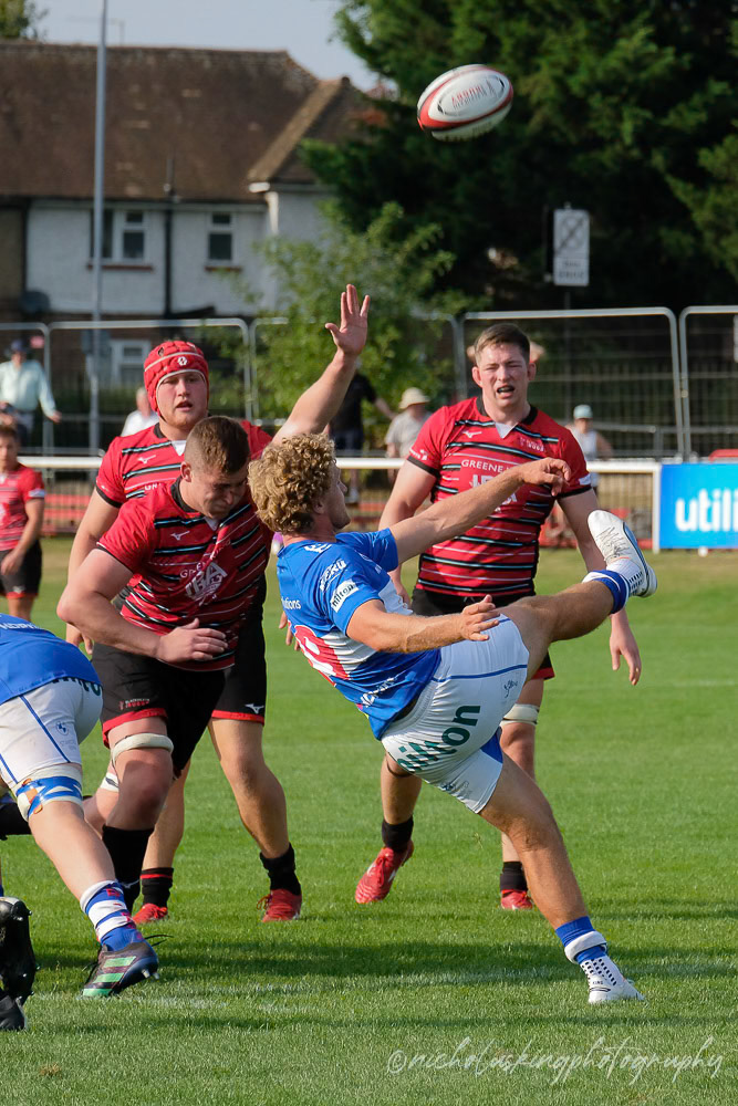 Images from the National League 1 match between Blackheath RFC v Bishops Stortford RFC at The Utilita , London on 09/09/2023