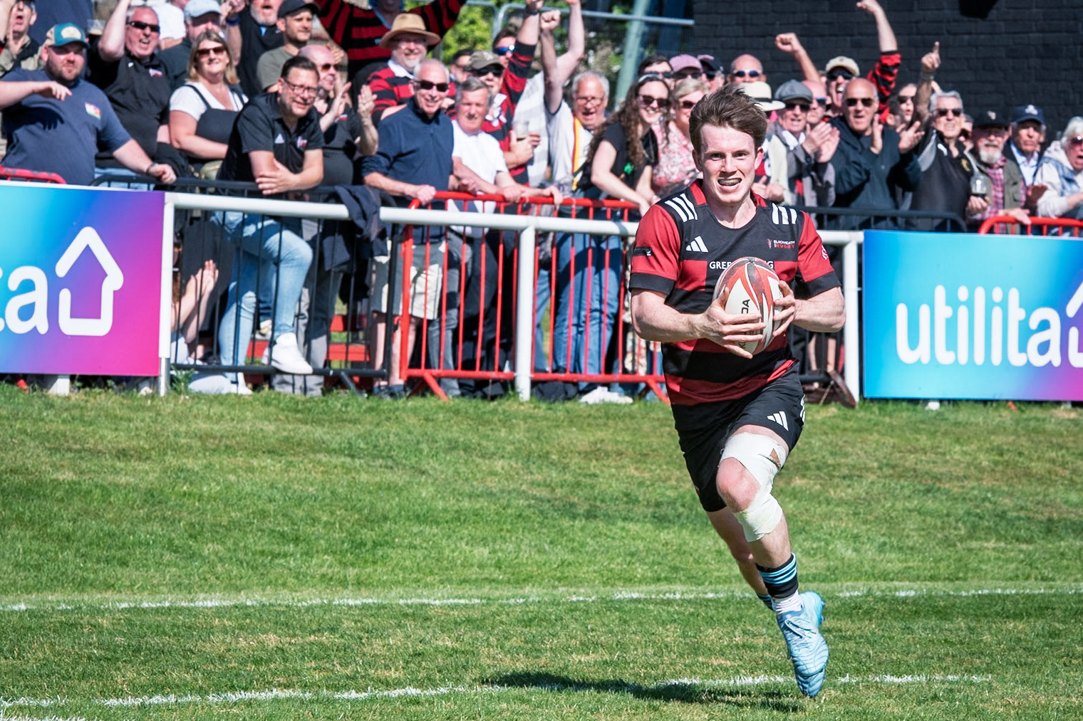Images from the National League 1 Play-offmatch between Blackheath RFC v Plymouth Albion RFC at The Utilita , London on 09/05/2026