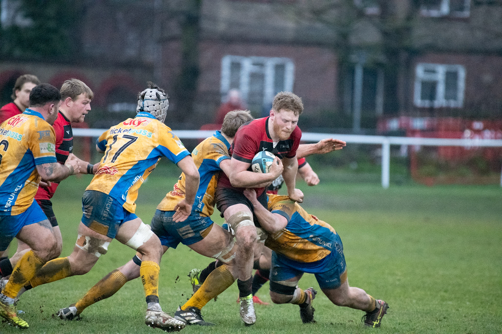 Images from the National League 1 match between Blackheath RFC v BPlymouth Albion RFC at The Utilita , London on 08/02/2025