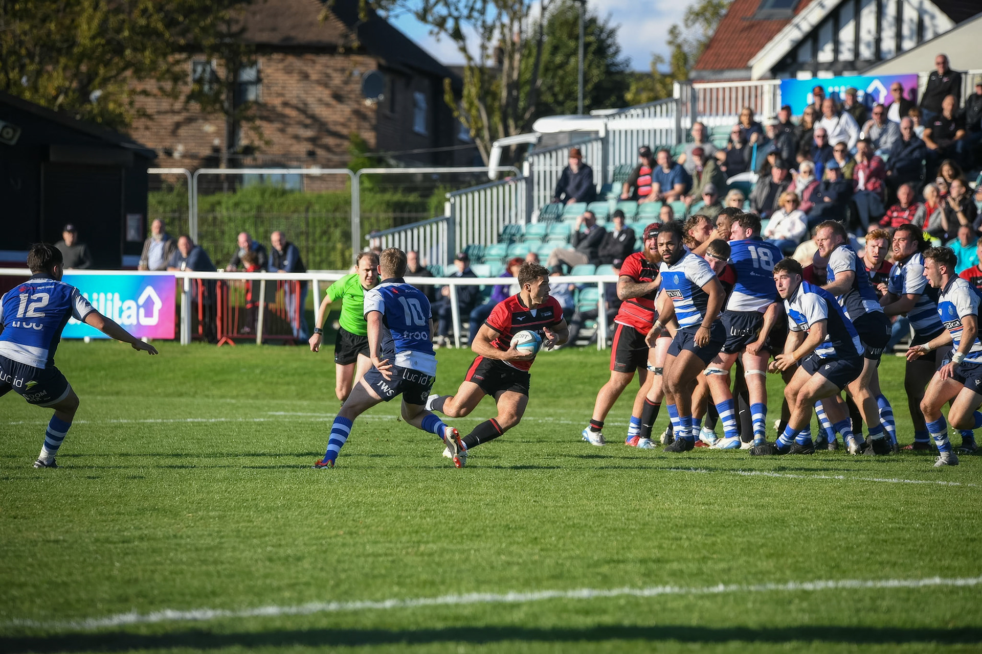 Images from the National League 1 match between Blackheath RFC v Darlington Mowden Park RFC at Westhorne Avenue, Well Hall, Royal Borough of Greenwich, London, Greater London, England, SE9 6JU, United Kingdom , London on 05/10/2024