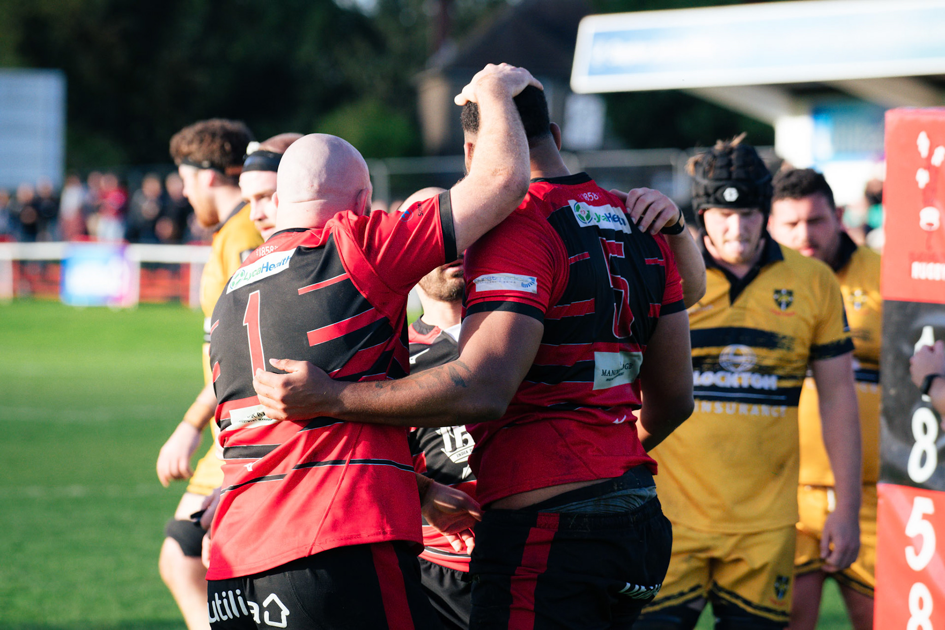Images from the National League 1 match between Blackheath RFC v Esher RFC at Westhorne Avenue / Briset Road, Westhorne Avenue, Well Hall, Royal Borough of Greenwich, London, Greater London, England, SE9 6JU, United Kingdom , London on 19/10/2024