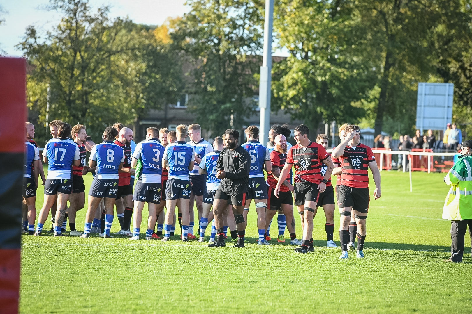 Images from the National League 1 match between Blackheath RFC v Darlington Mowden Park RFC at Westhorne Avenue, Well Hall, Royal Borough of Greenwich, London, Greater London, England, SE9 6JU, United Kingdom , London on 05/10/2024