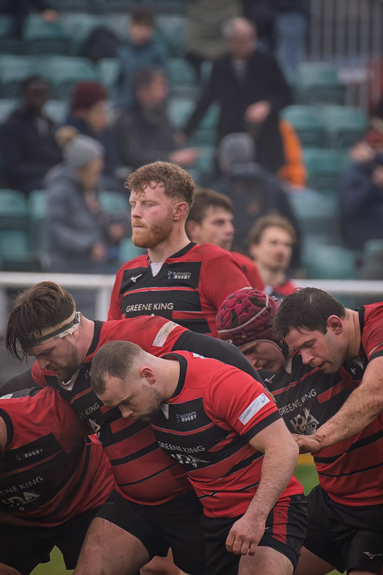 08/02/2025 - Blackheath RFC v Plymouth Albion RFC - Kidbrooke Lane, Eltham Park, Well Hall, Royal Borough of Greenwich, London, Greater London, England, SE9 6TD, United KingdomCredi - {photocredit}