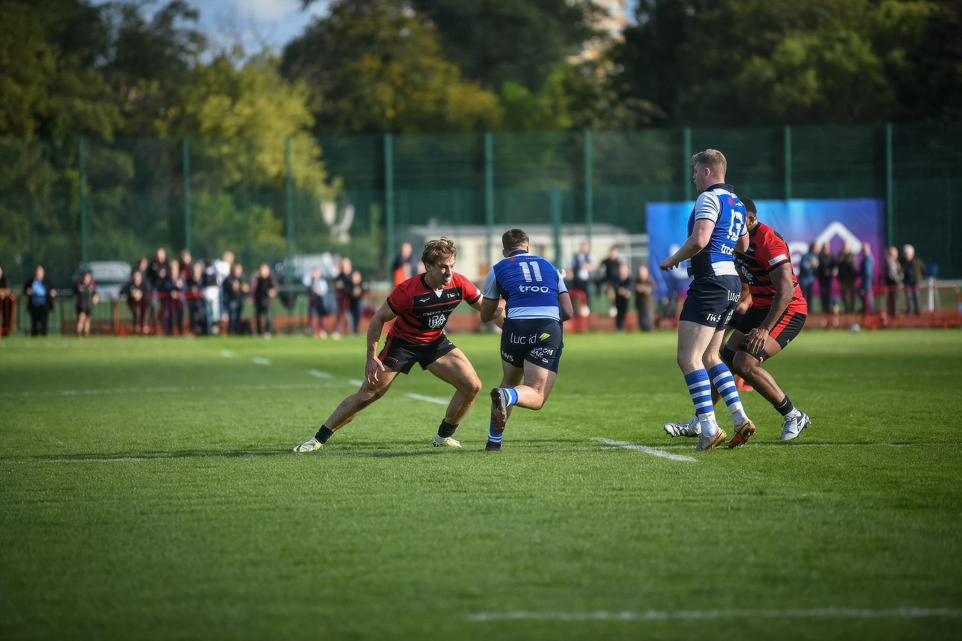 Images from the National League 1 match between Blackheath RFC v Darlington Mowden Park RFC at Westhorne Avenue / Briset Road, Westhorne Avenue, Well Hall, Royal Borough of Greenwich, London, Greater London, England, SE9 6JU, United Kingdom , London on 05/10/2024