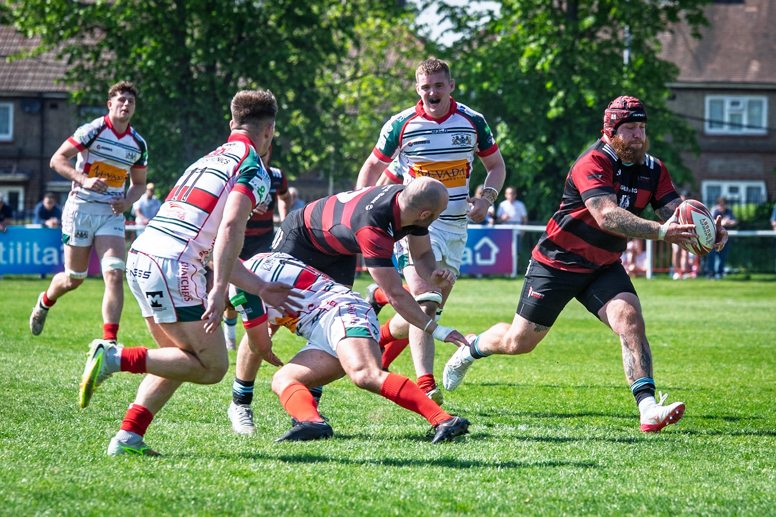 Images from the National League 1 Play-offmatch between Blackheath RFC v Plymouth Albion RFC at The Utilita , London on 09/05/2026