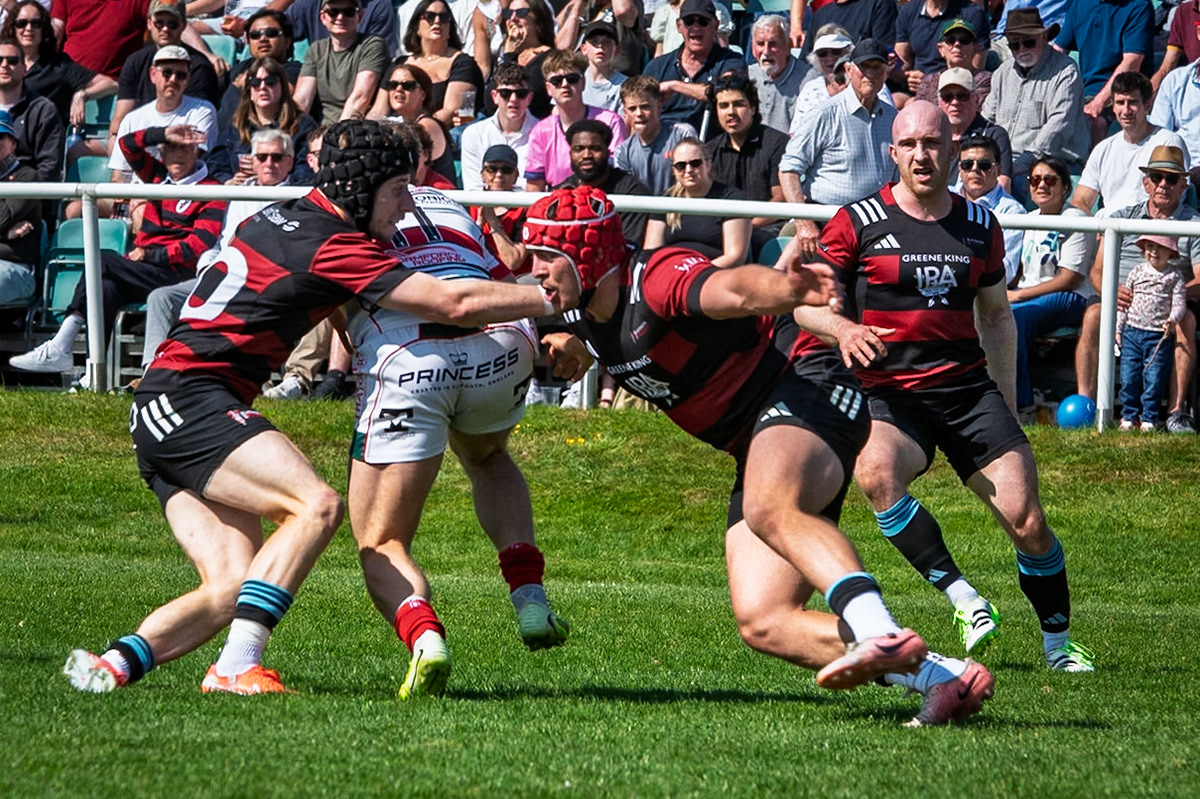 Images from the National League 1 Play-offmatch between Blackheath RFC v Plymouth Albion RFC at The Utilita , London on 09/05/2026
