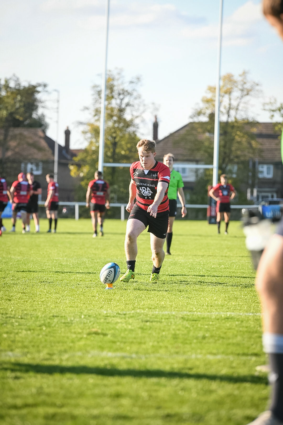 Images from the National League 1 match between Blackheath RFC v Darlington Mowden Park RFC at Westhorne Avenue, Well Hall, Royal Borough of Greenwich, London, Greater London, England, SE9 6JU, United Kingdom , London on 05/10/2024