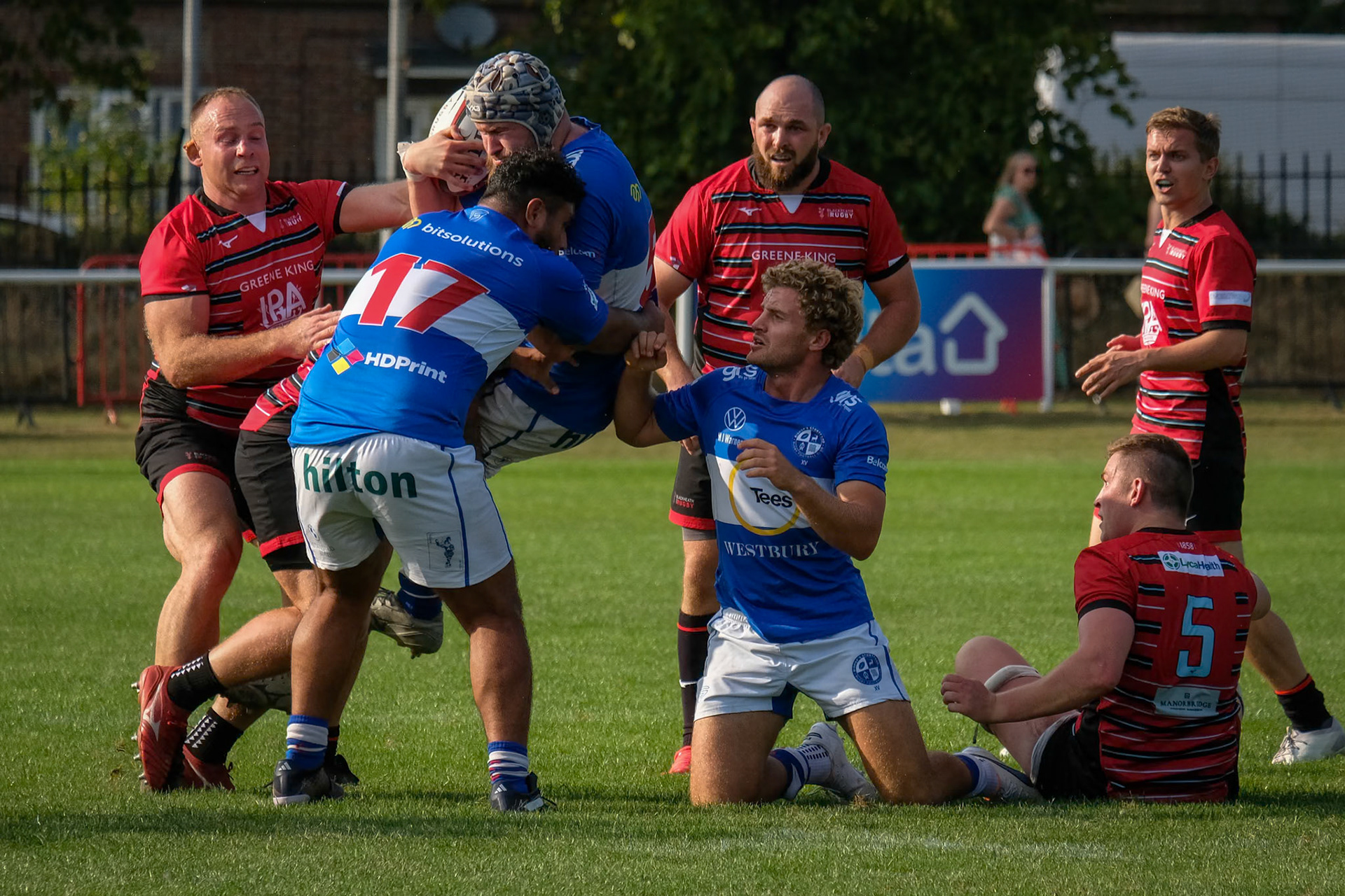 Images from the National League 1 match between Blackheath RFC v Bishops Stortford RFC at The Utilita , London on 09/09/2023