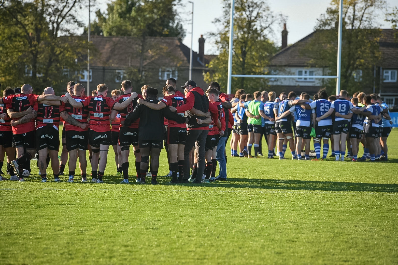 Images from the National League 1 match between Blackheath RFC v Darlington Mowden Park RFC at Westhorne Avenue, Well Hall, Royal Borough of Greenwich, London, Greater London, England, SE9 6JU, United Kingdom , London on 05/10/2024