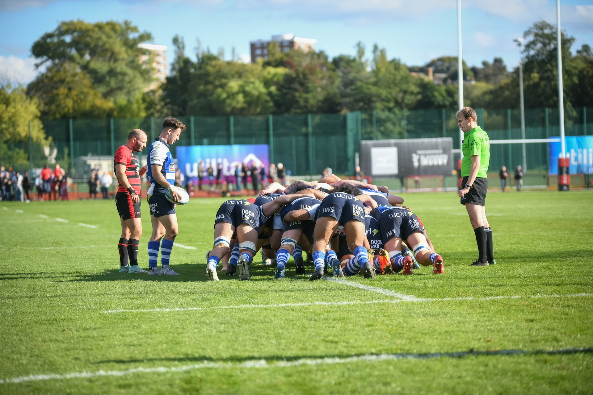 Images from the National League 1 match between Blackheath RFC v Darlington Mowden Park RFC at Westhorne Avenue, Well Hall, Royal Borough of Greenwich, London, Greater London, England, SE9 6JU, United Kingdom , London on 05/10/2024