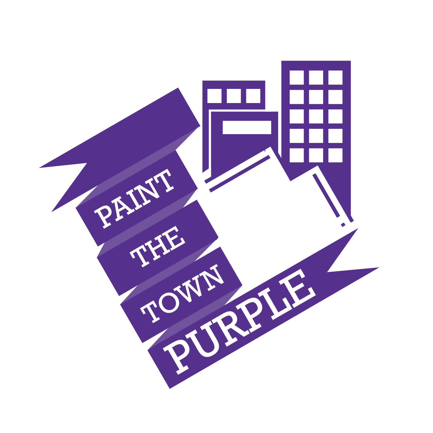 Paint the Town Purple Logo Revision Concept