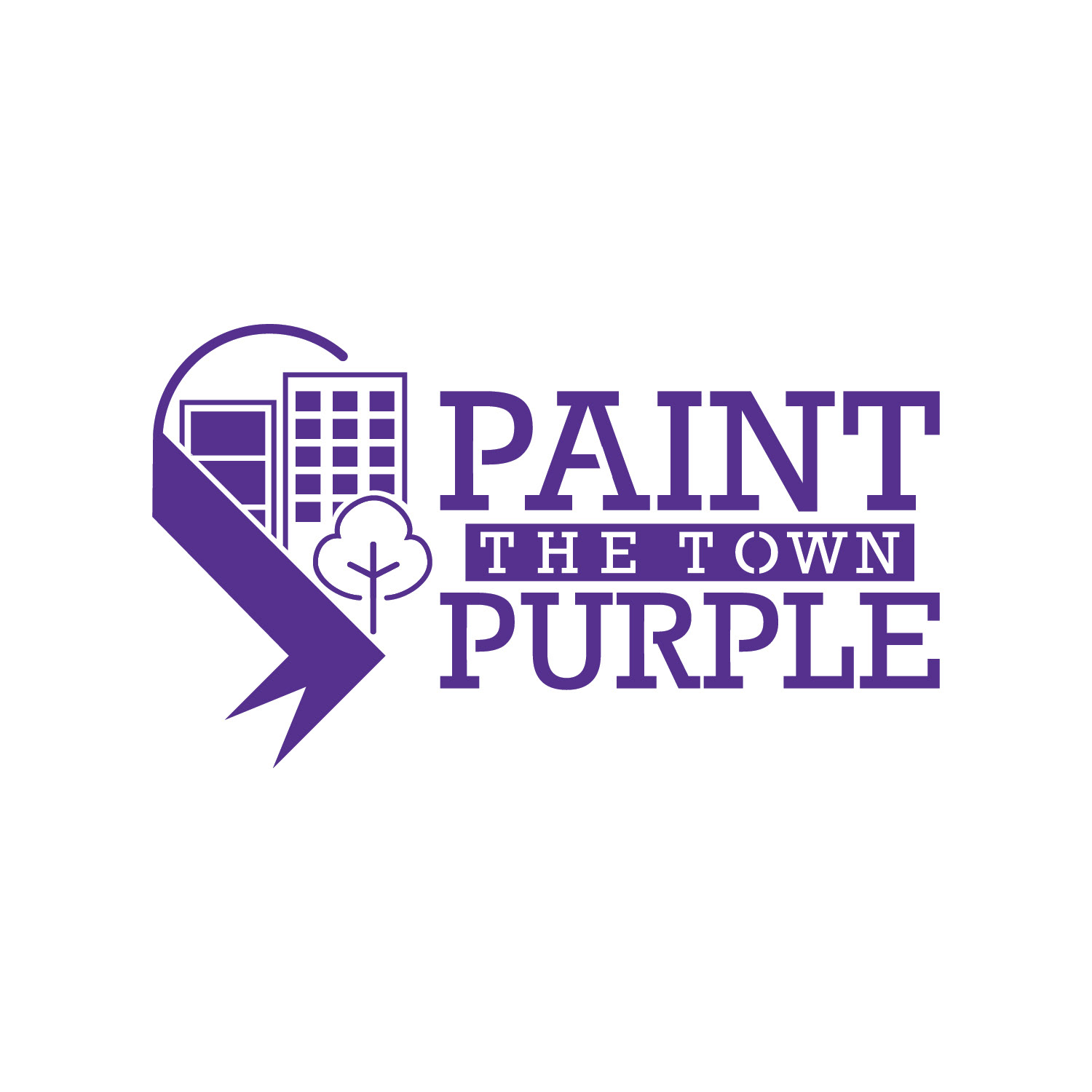 Paint the Town Purple Logo Revision Concept