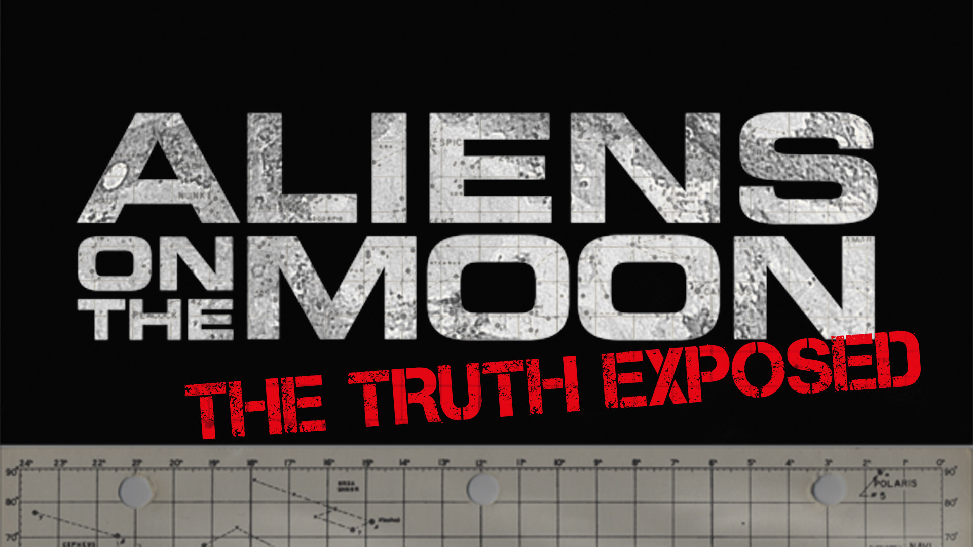 Aliens on the Moon: The Truth Exposed: cover image above three frames from the show.
