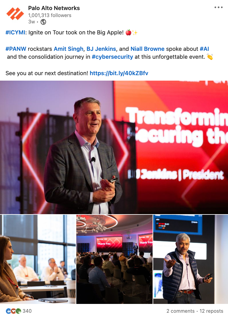 LinkedIn post (Team Lewis)