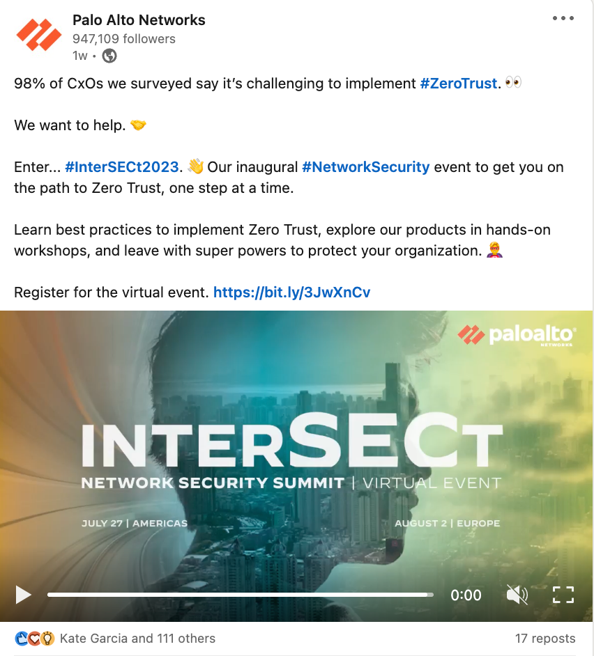 GIF video - LinkedIn post (Team Lewis)