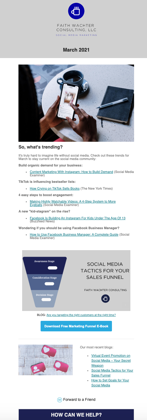 Led agency newsletter, 2021 (Faith Wachter Consulting, LLC)