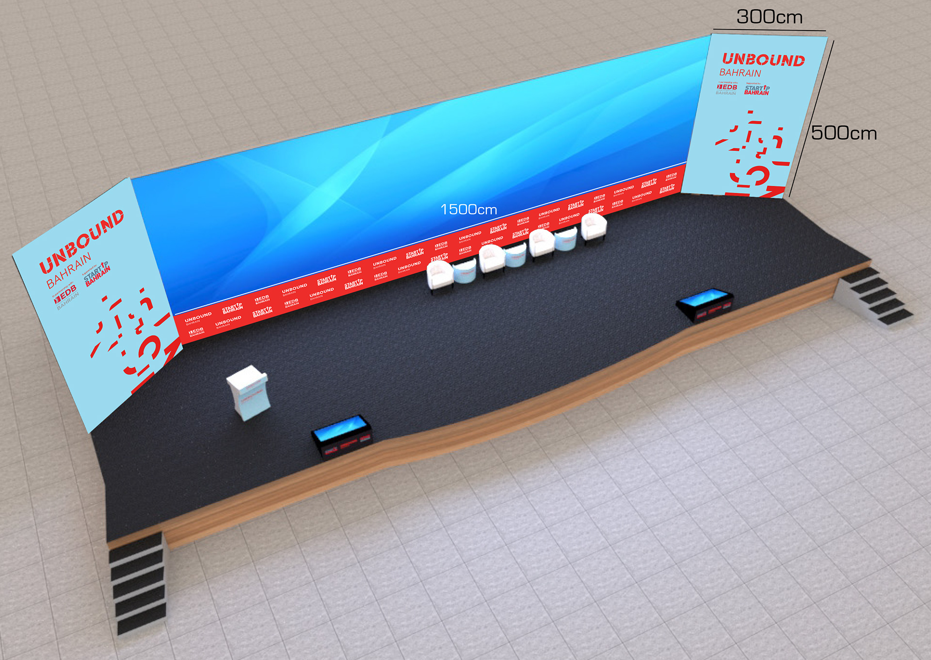 Stage mock up