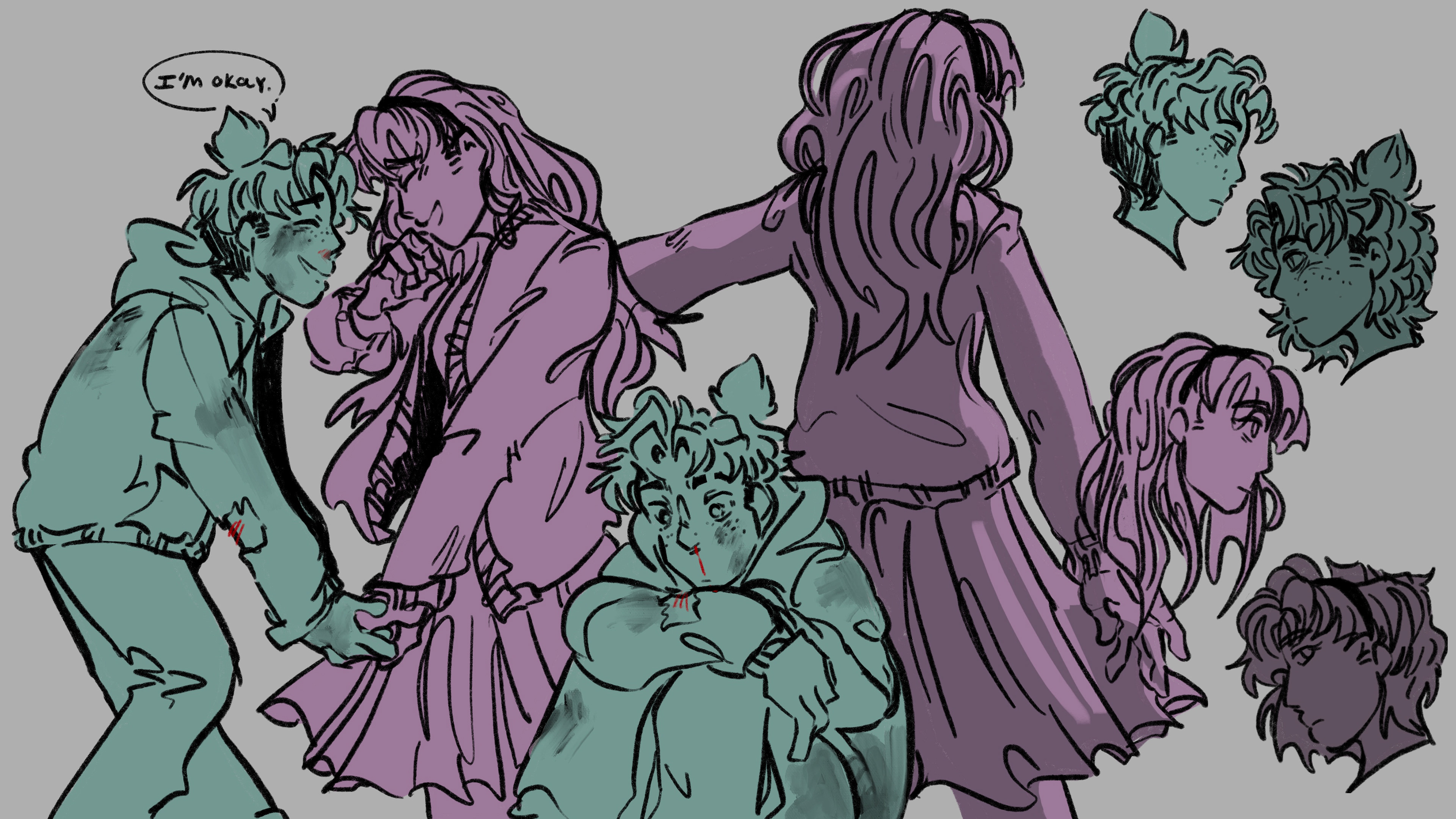 Young Rose and Marshall