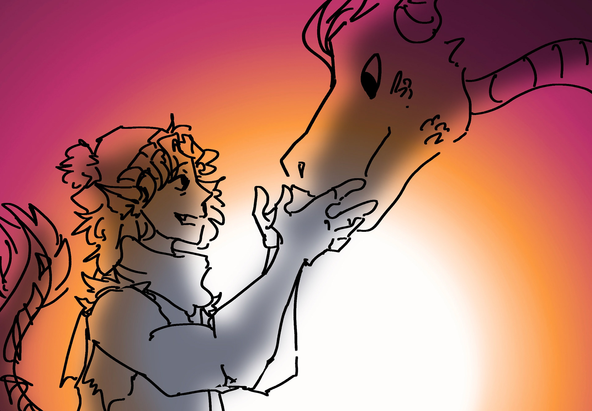Concept scene of G.D. and Mary