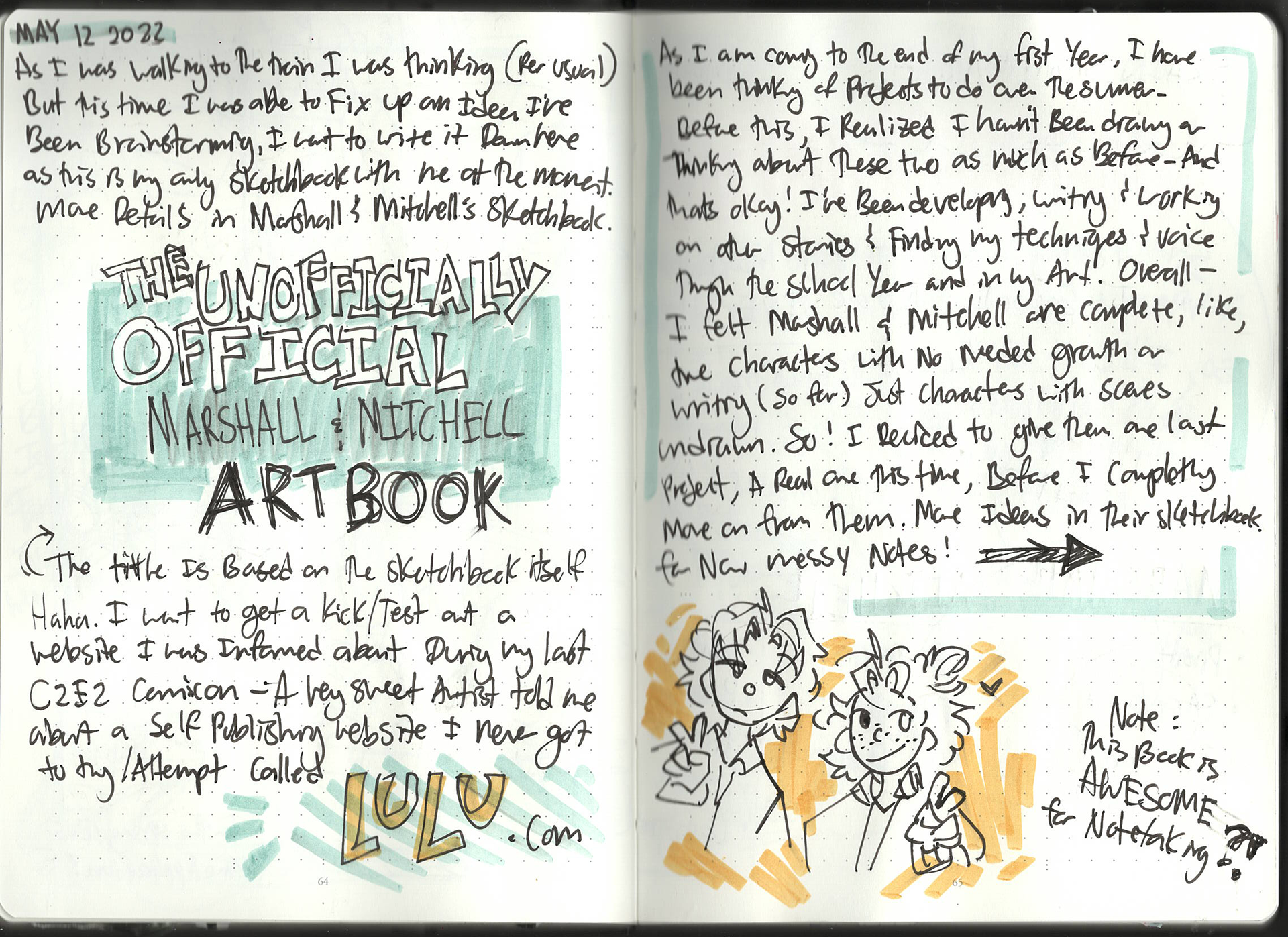 Sketchbook Page from May'22