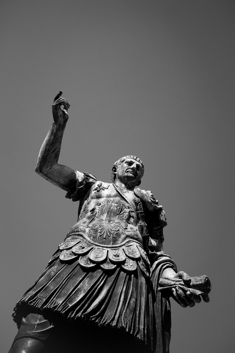 Imperatore Traiano. Roma, Italia. 2020