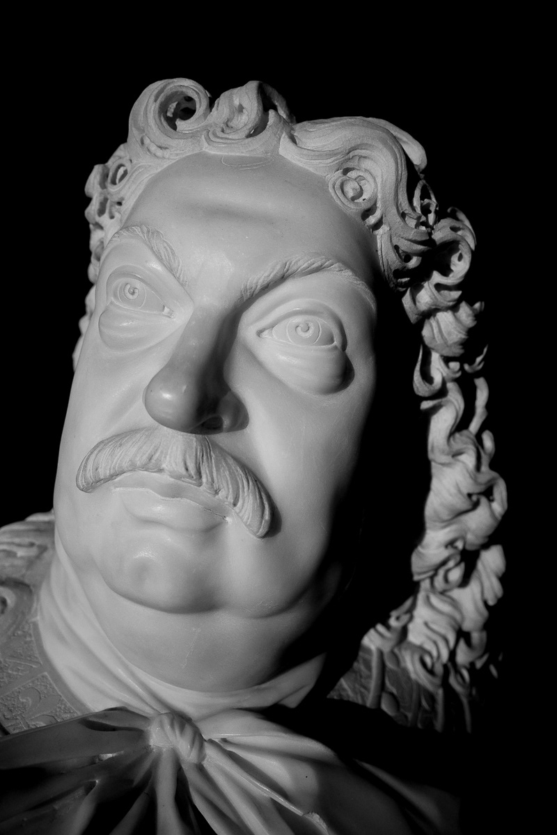 Ranuccio II Farnese cinquantenne. Scultura di Gian Lorenzo Bernini. Parma, Italia, 2021