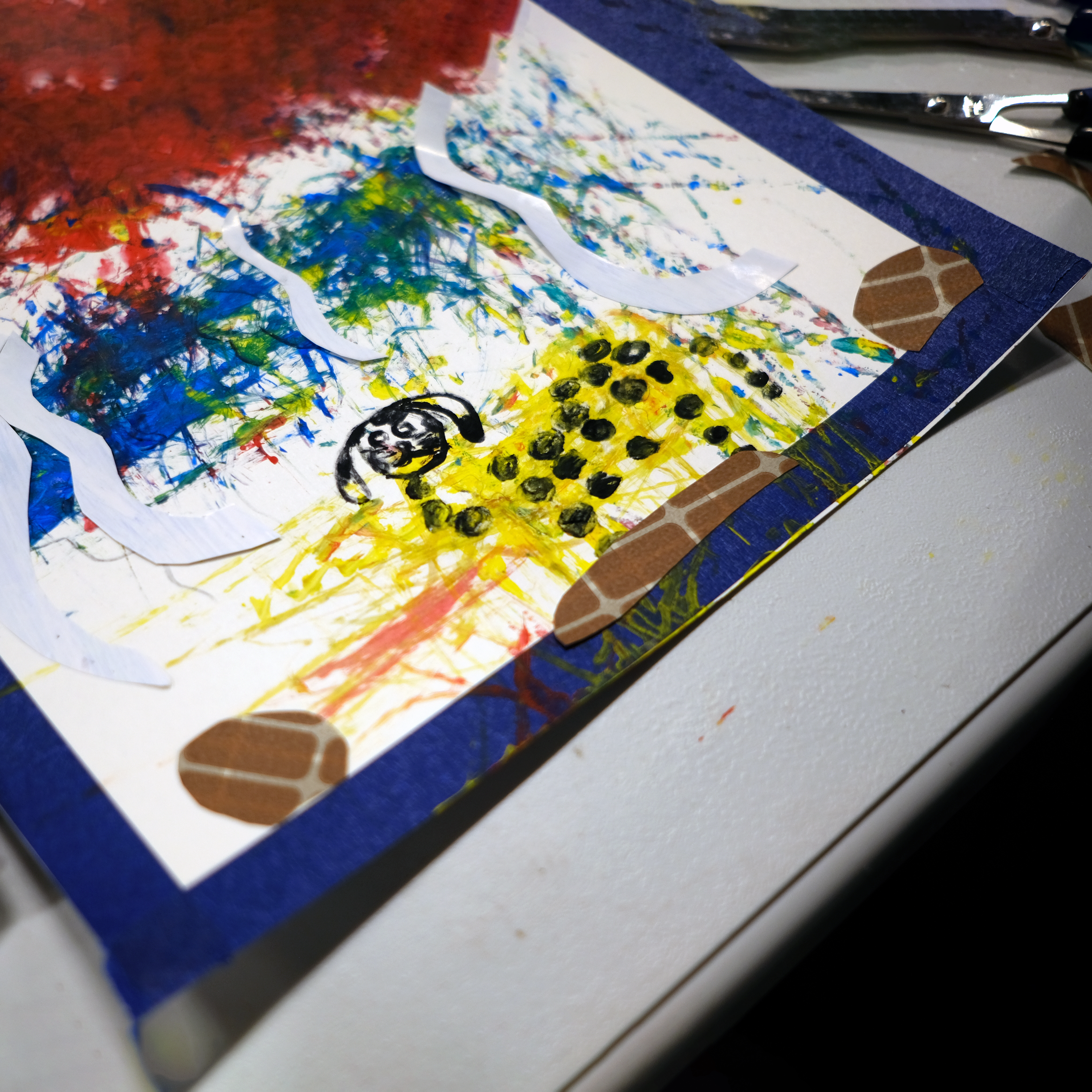 'Leopard is taking a shower at the waterfall' - 7 year old Participant at the workshop