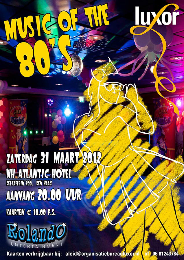 affiche disco avond