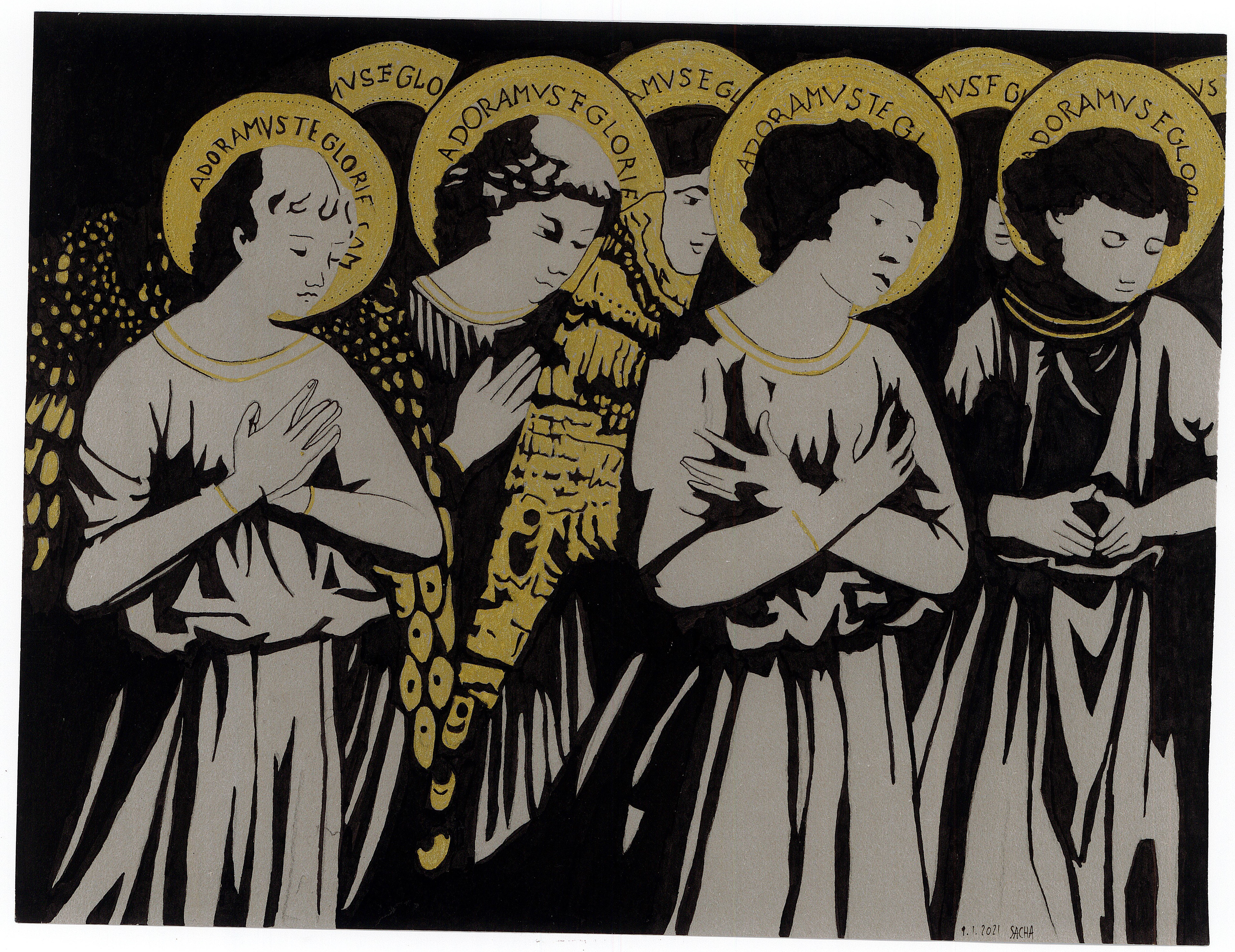 D'après Benozzo Gozzoli