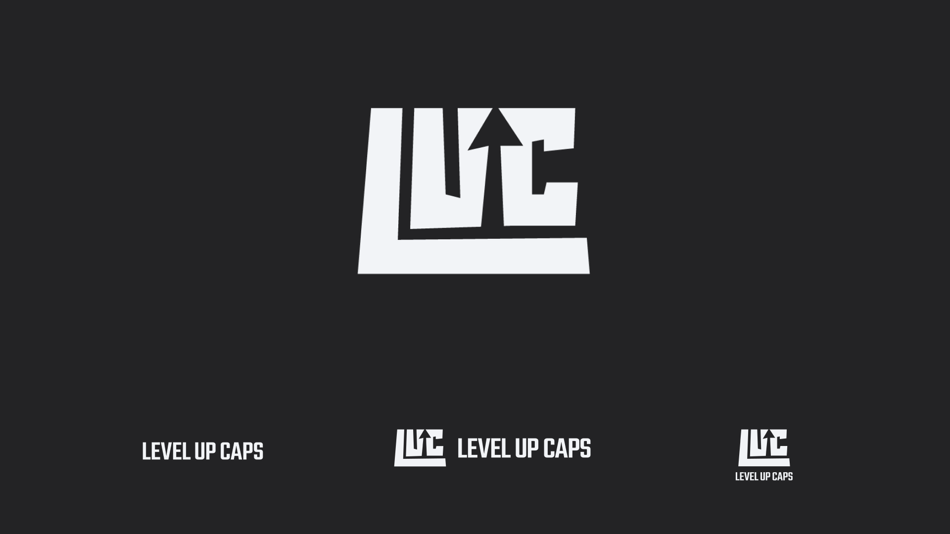 LEVEL UP CAPS Logo Variation