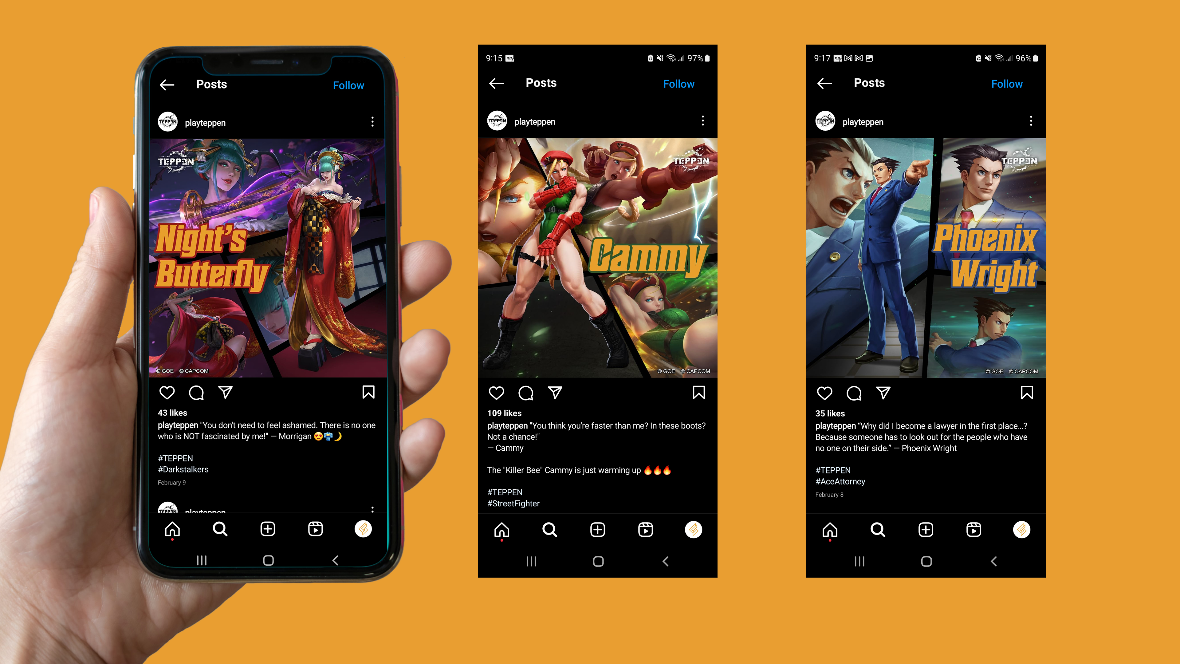 TEPPEN: Ex Skin Campaign Instagram Mobile