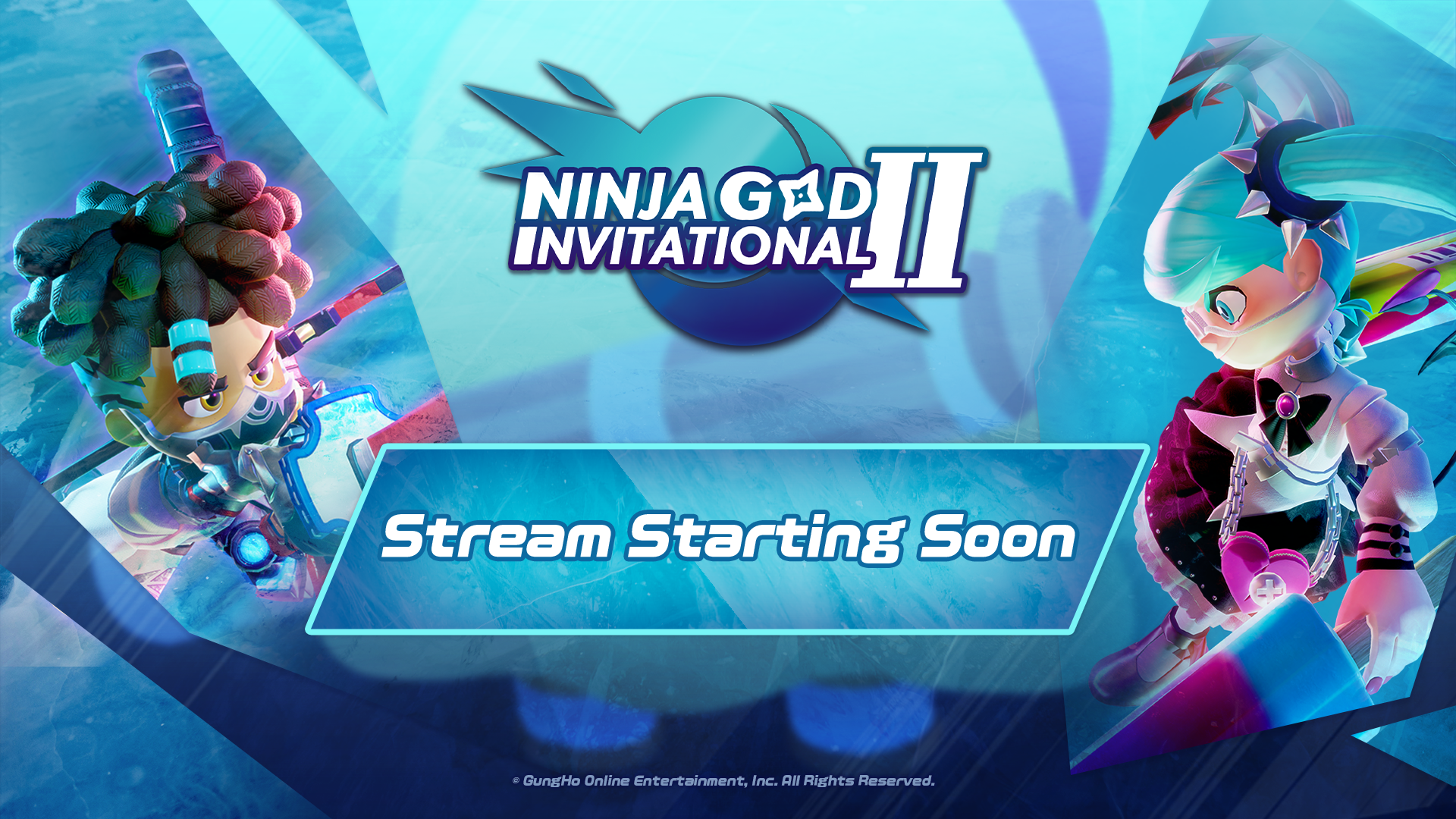 Ninjala God Invitational II: Stream Starting Soon Overlay