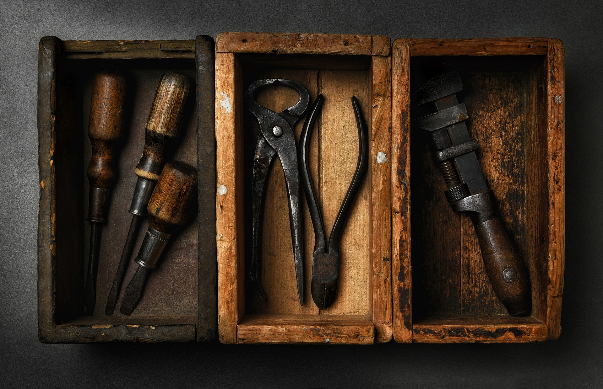 Wood Boxes & Tools